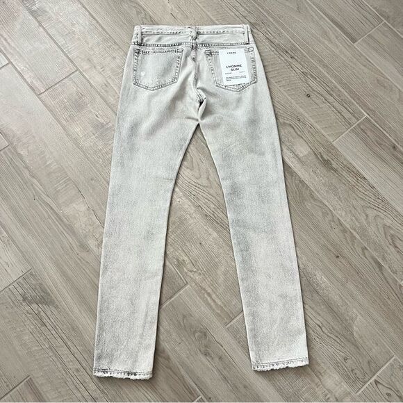Frame Men's L'Homme Slim-Fit Mid-Rise Degradable Jeans Calverton 28 X 33 NWT - Picture 4 of 12
